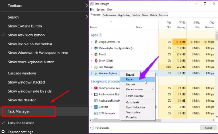 Win­dows 10 Taskbar Not Hid­ing Guide