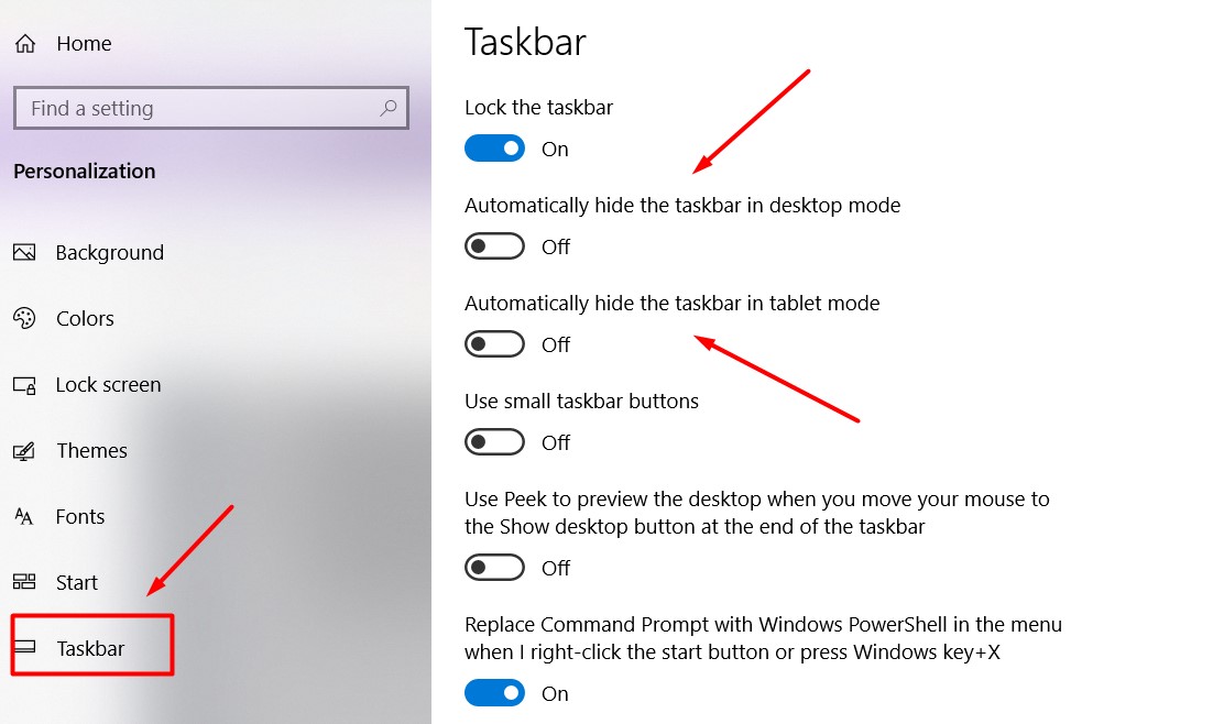 Win­dows 10 Taskbar Not Hid­ing Guide