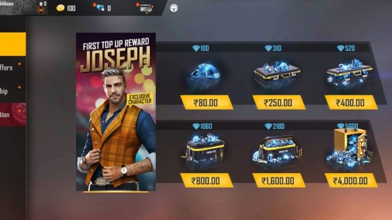 Free Fire Diamonds