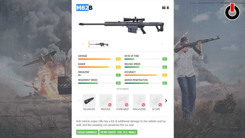 Sniper Rifle in Free Fire