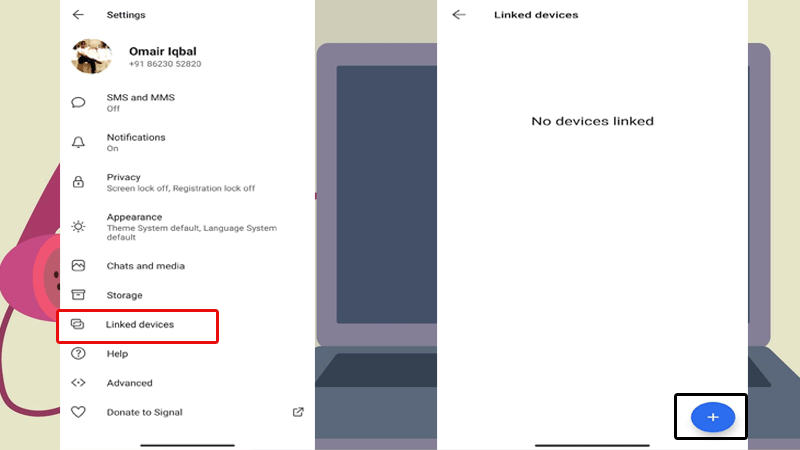 Link Phone Signal Desktop Guide