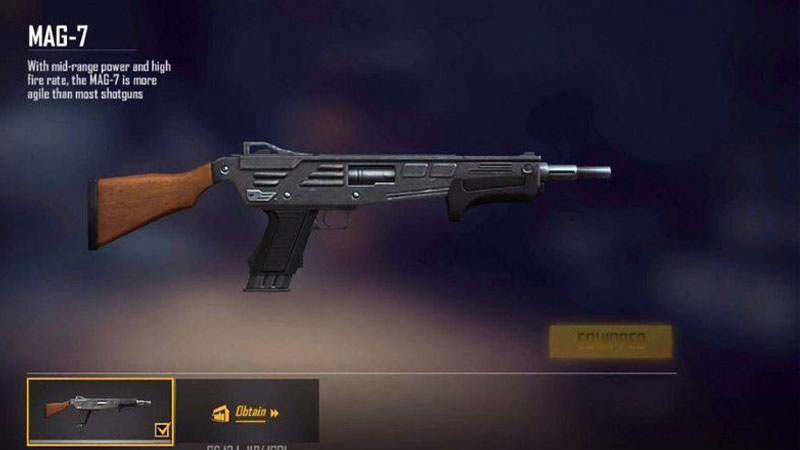 Free Fire Mag 7 Gun
