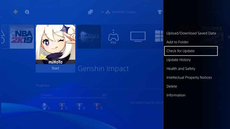 Genshin Impact Login Error On PS4