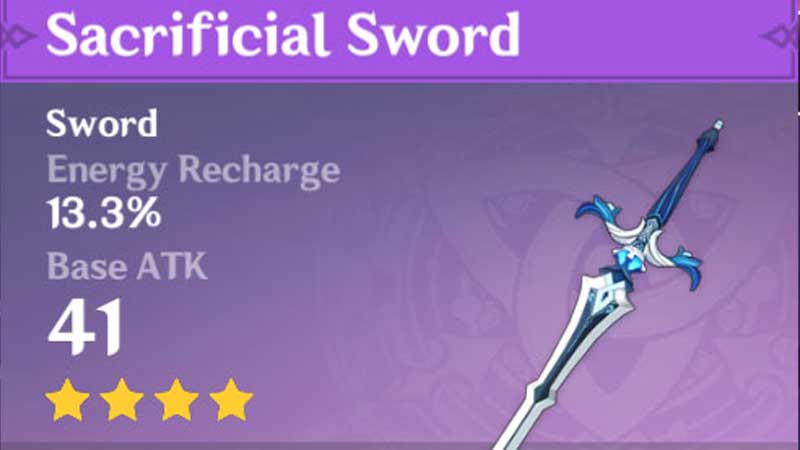 Genshin Impact Sacrificial Sword
