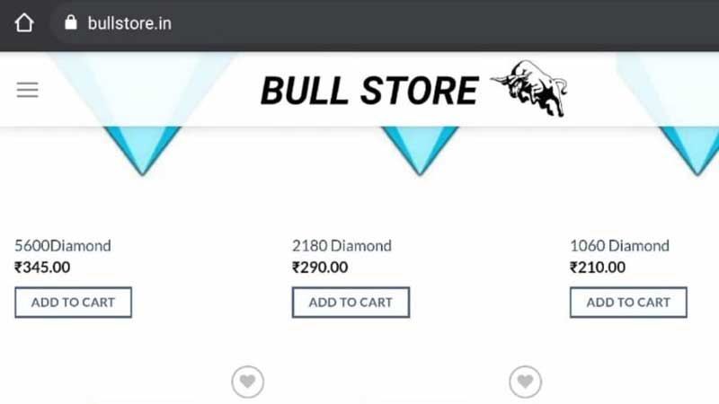 How To Get Bull Store Free Fire Top Up For Diamonds
