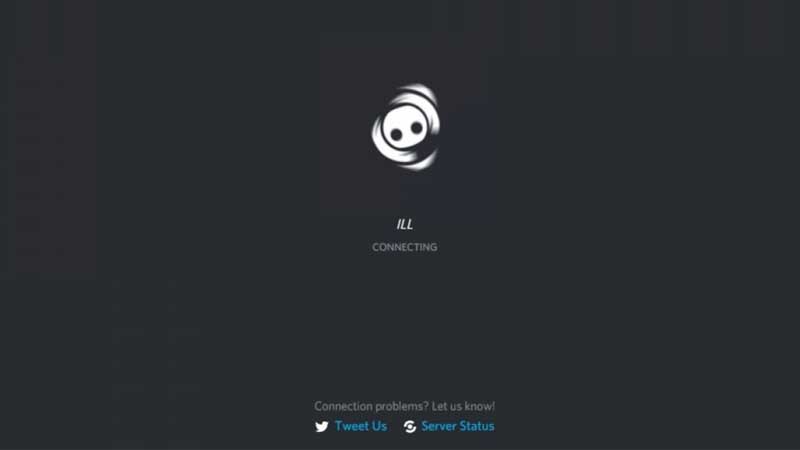 Discord Stuck at Connecting Screenshot