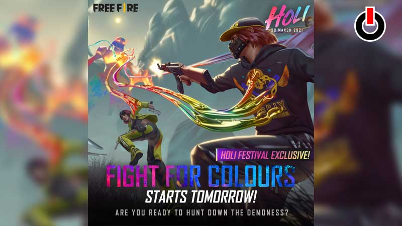 free fire holi event