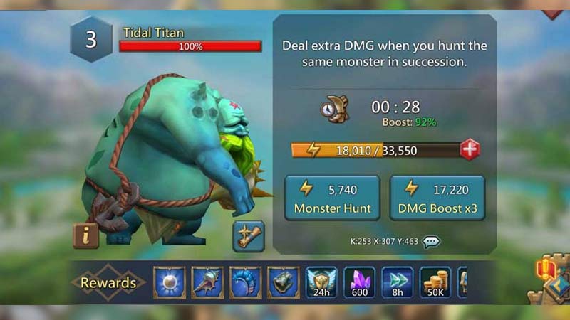 lords mobile monster hunt