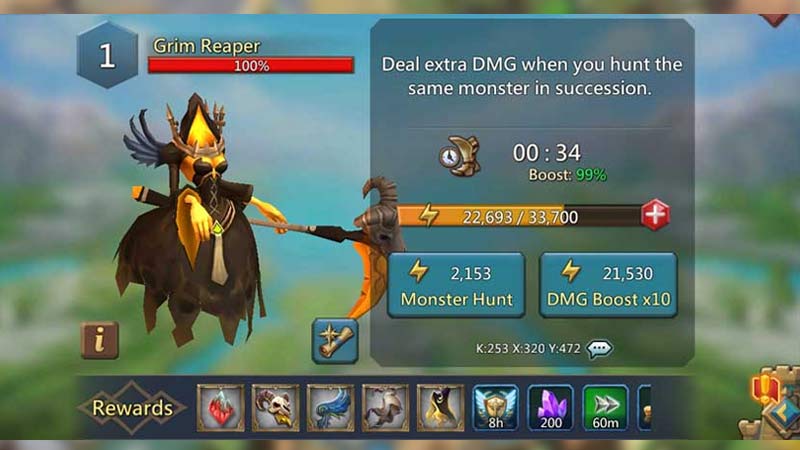 lords mobile monster hunt