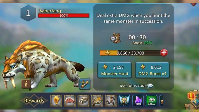 lords mobile monster hunt