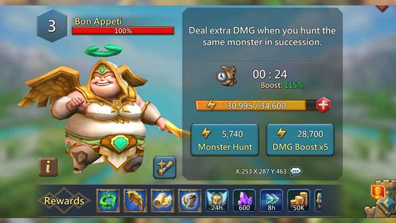 lords mobile monster hunt