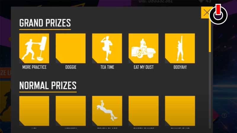 Emote Party Reward