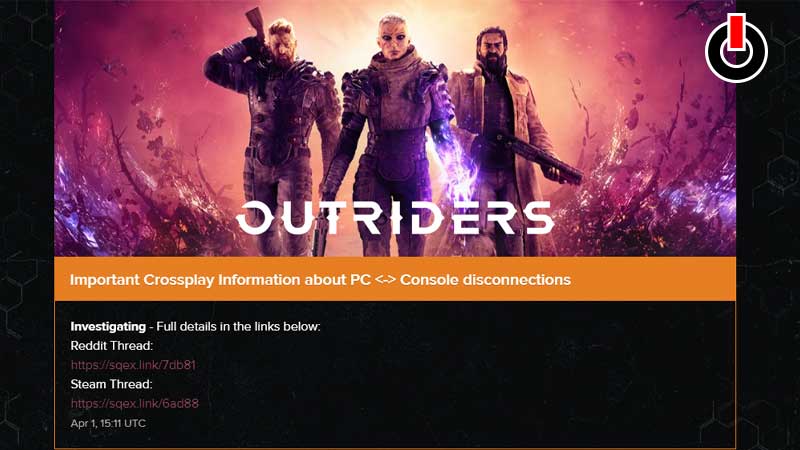 are outriders servers down