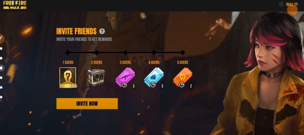 Free Fire Max Rewards