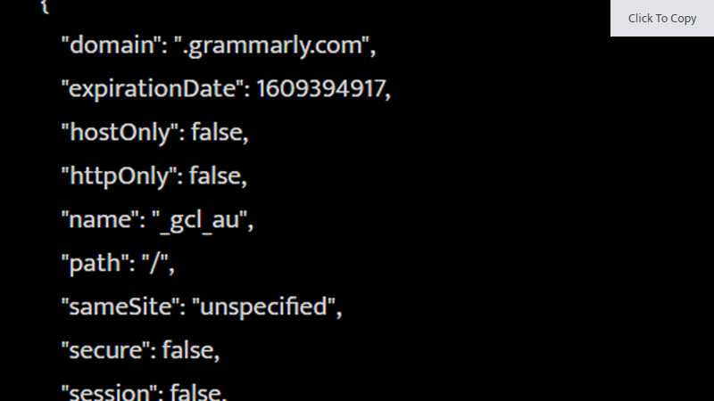 Grammarly Cookies