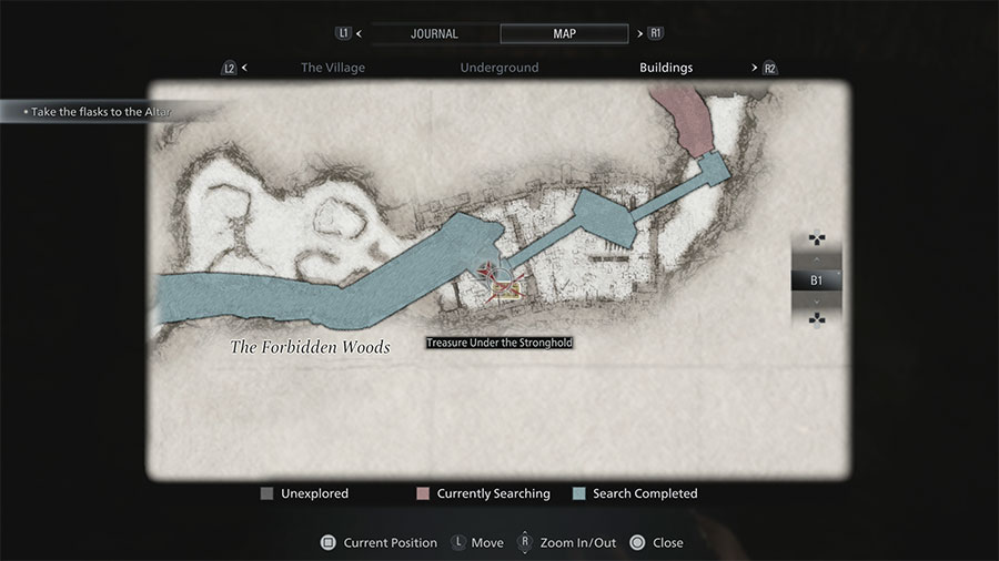 RE Village Treasure Under The Stronghold