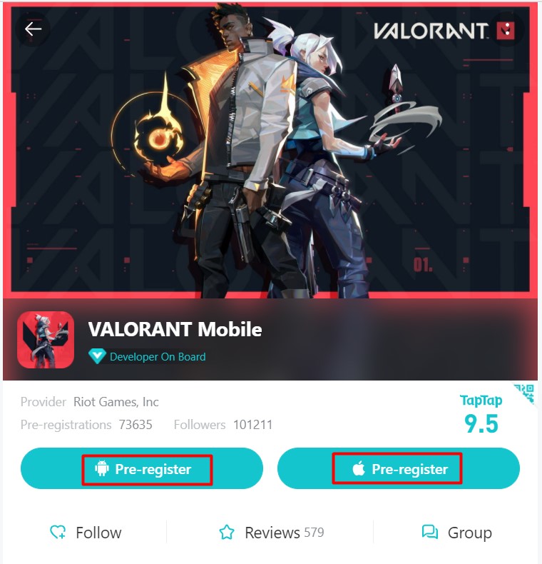 Valorant Mobile Pre-Registration