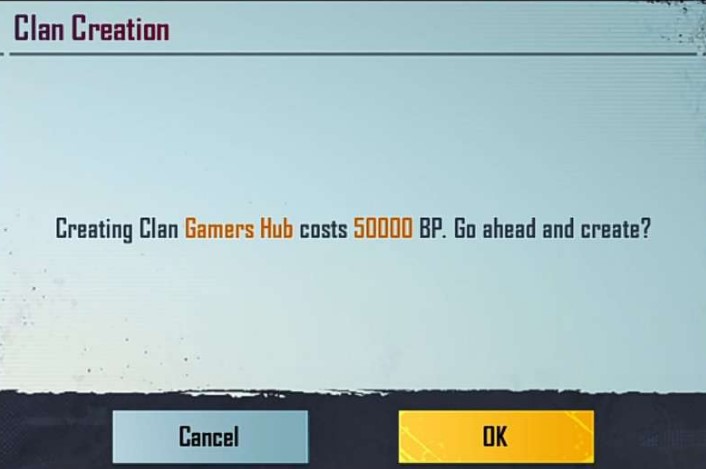 BGMI Clan Creating Guide
