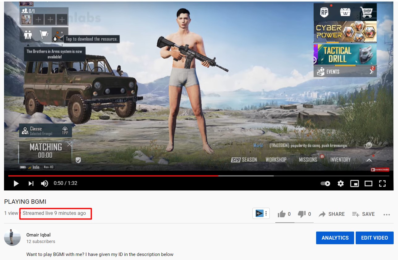 How to Stream BGMI on YouTube