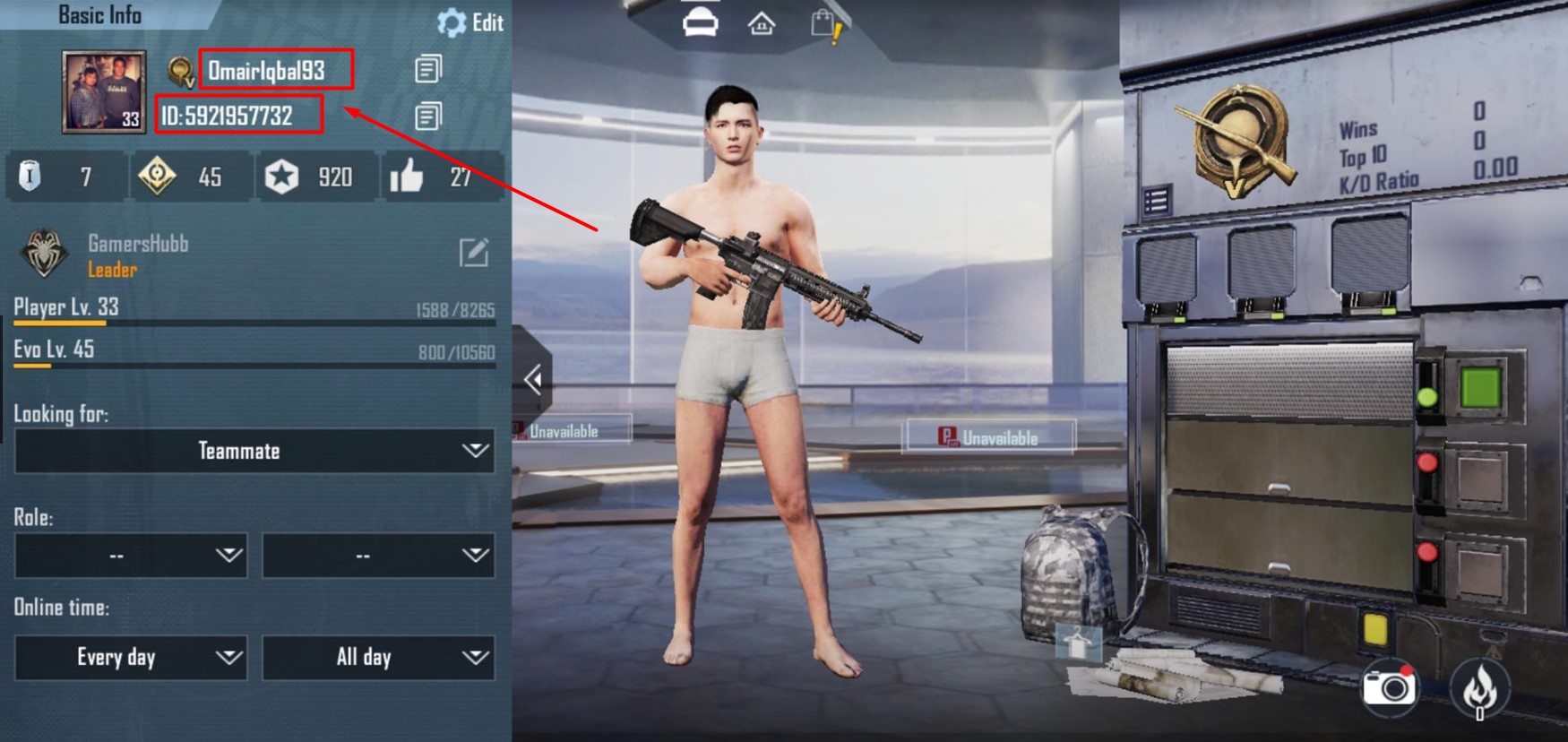 BGMI PUBG Mobile Username Character ID
