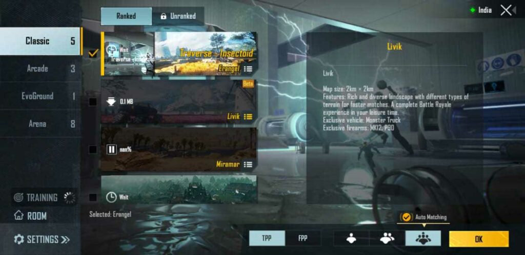 BGMI maps issue