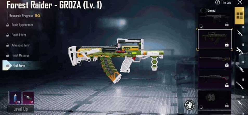 best guns bgmi GROZA