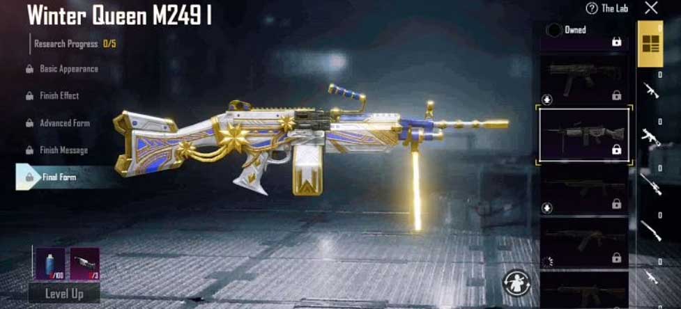 best guns bgmi M249
