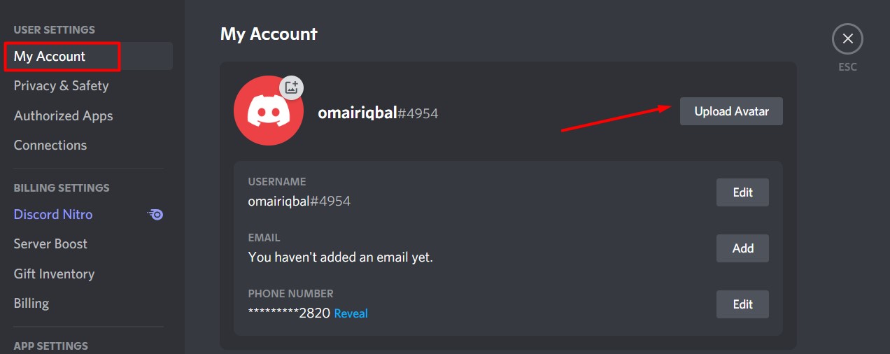 Discord Profile customization