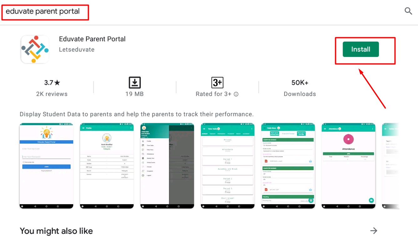 LetsEduvate Parent Portal App