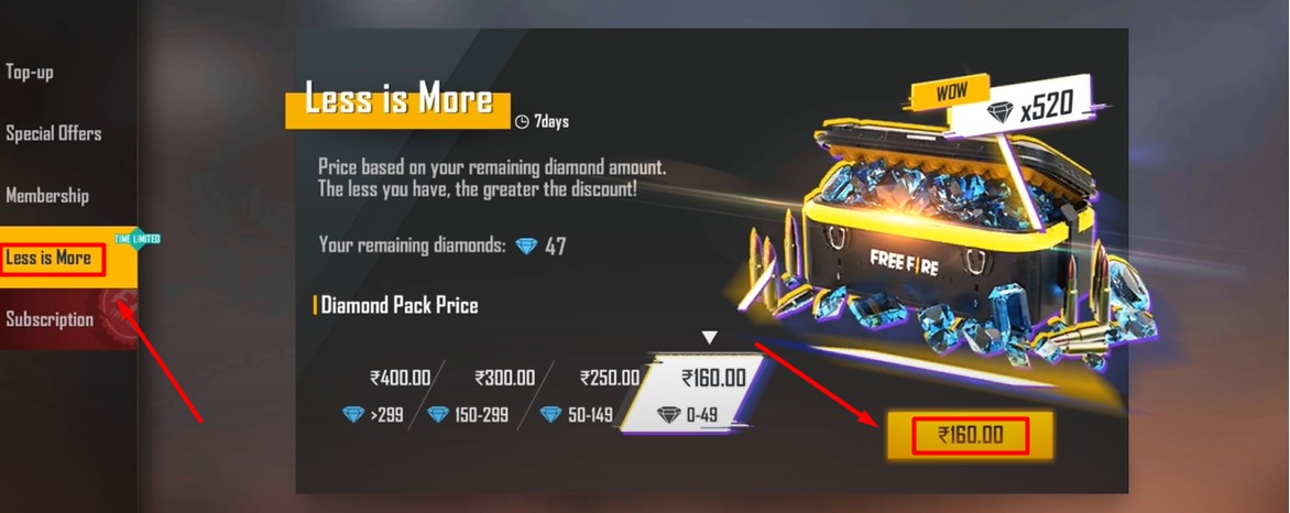 Less Diamond More Discount Event