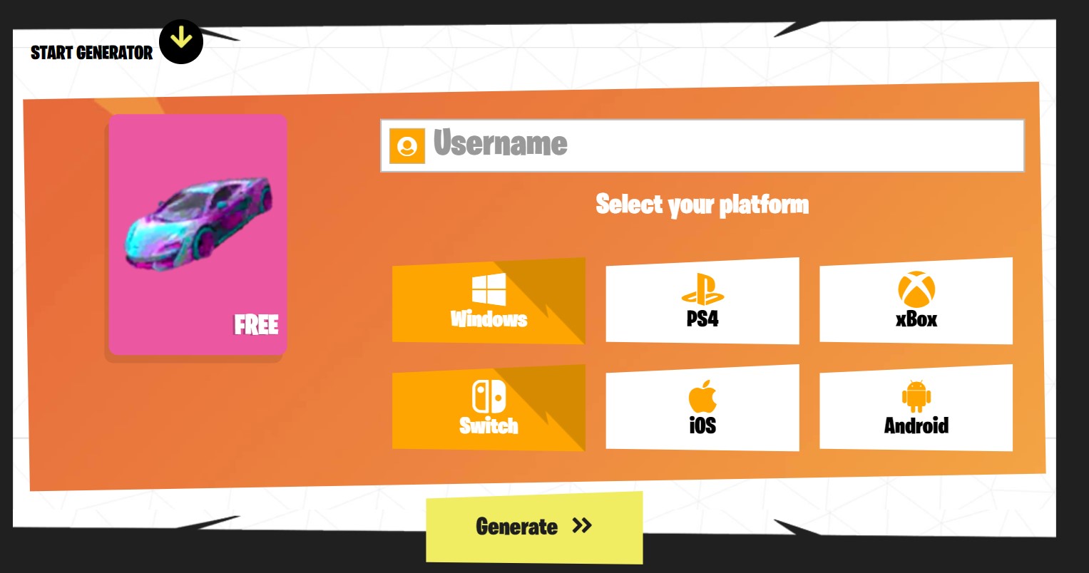 Free Fire Skin Generator