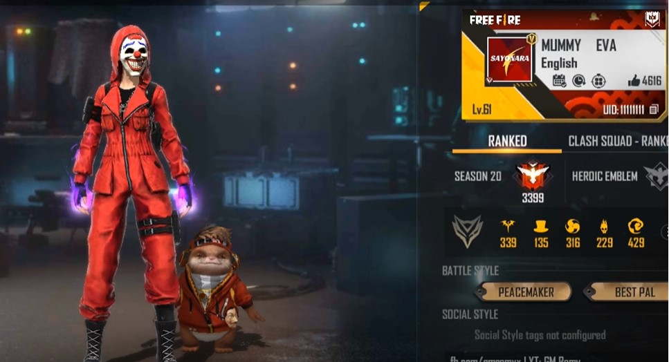 Mummy Eva Free Fire ID