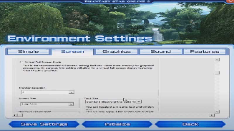 PSO2 full screen