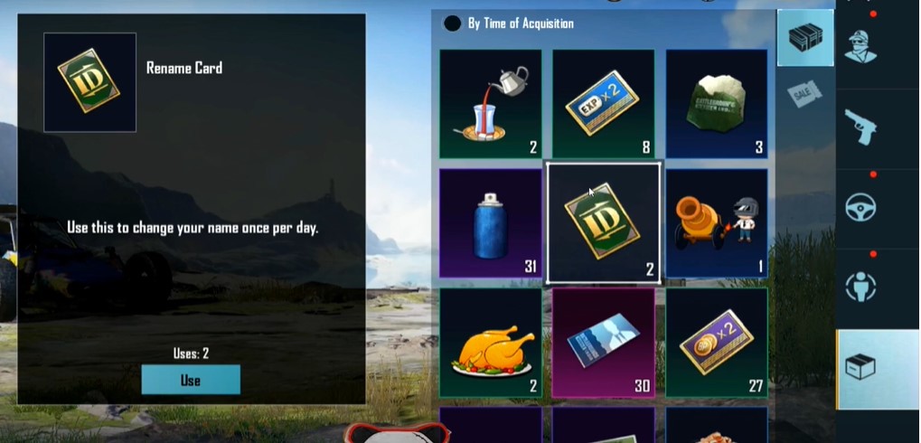 How to get free Rename Card in BGMI