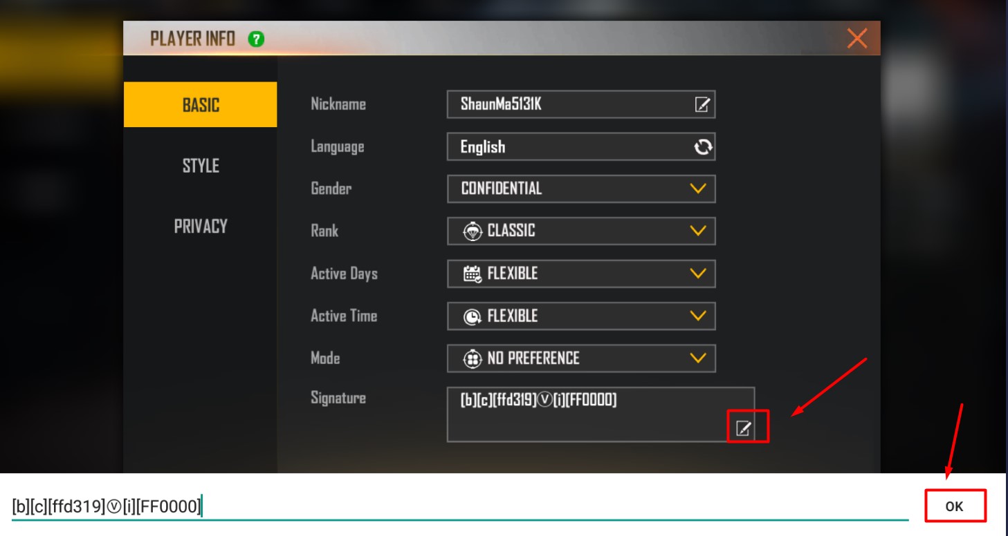 Free Fire V Badge Guide