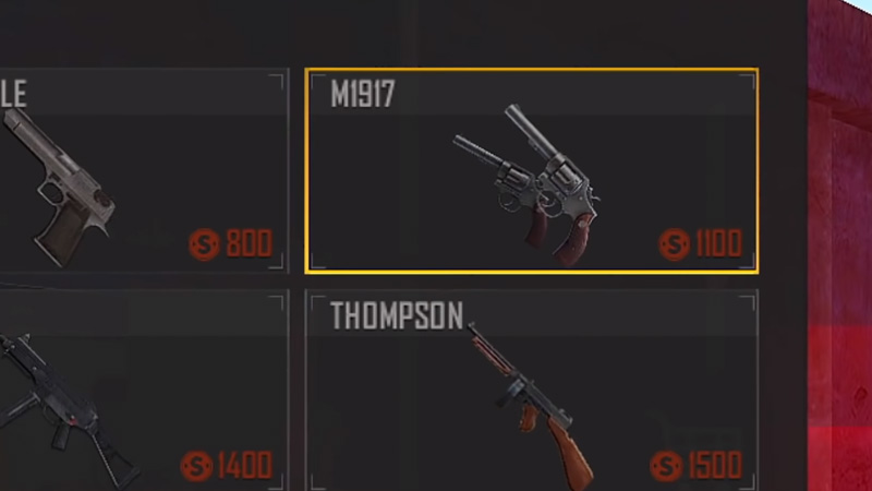 M1917 Pistol All Specifications And Details In Free Fire