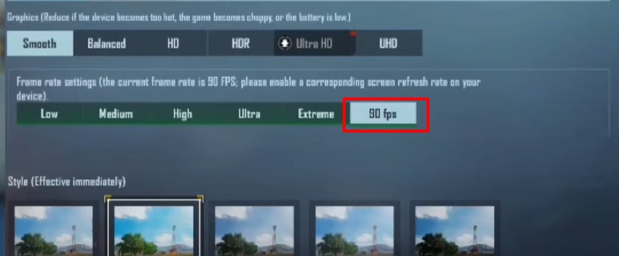 BGMI 90 FPS Unlock