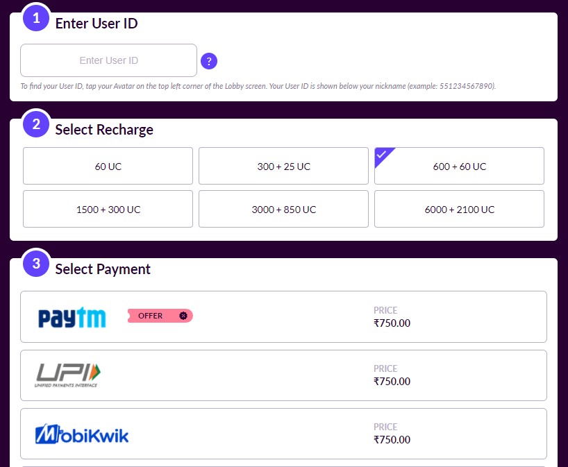 BGMI Codashop Guide