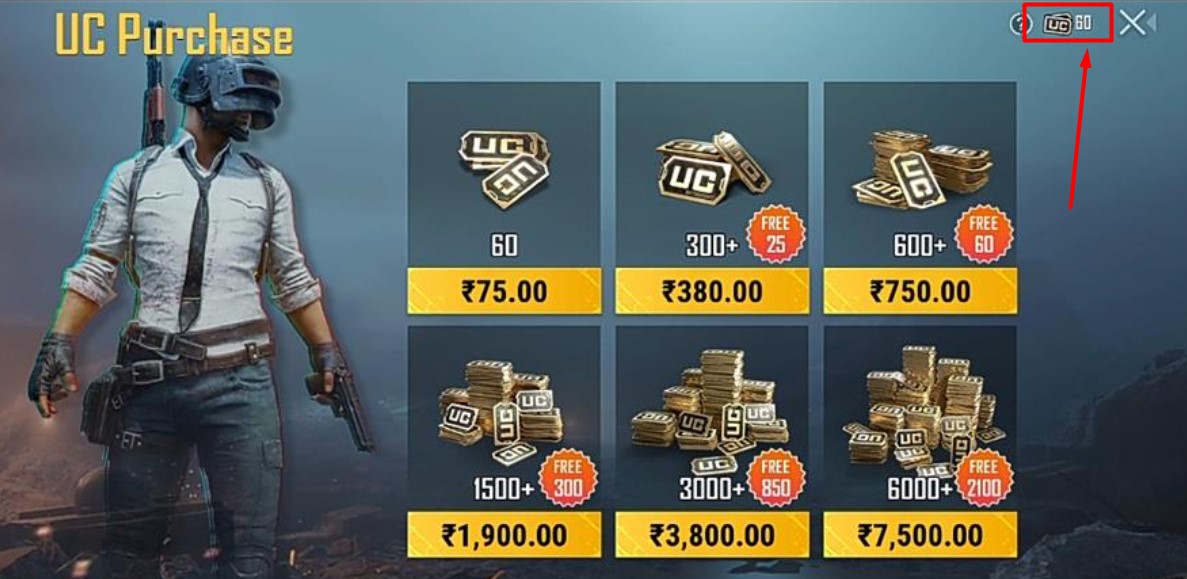 BGMI UC Purchase PayTM