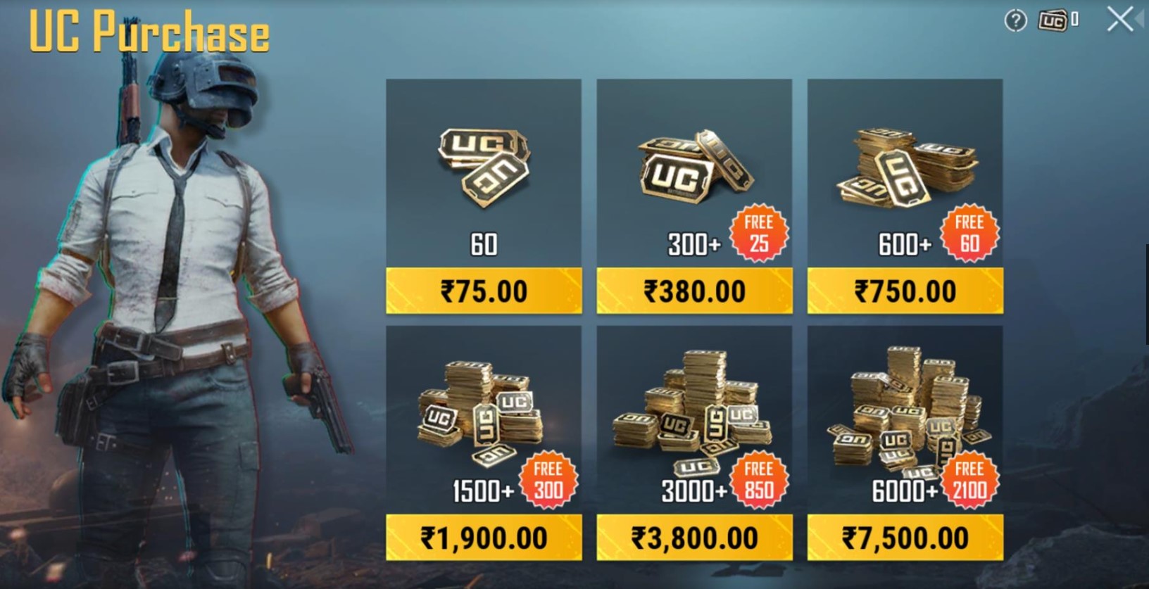 BGMI UC Purchase PayTm