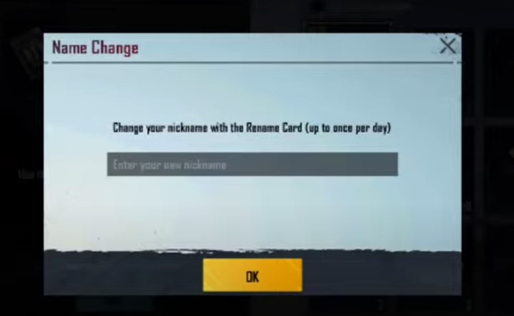 BGMI Name Change Guide