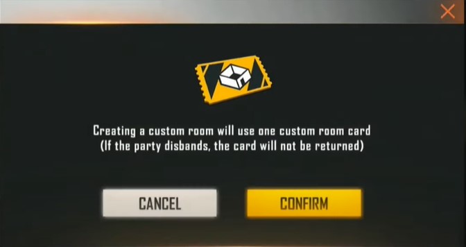 Free Fire V Badge Custom Room Name