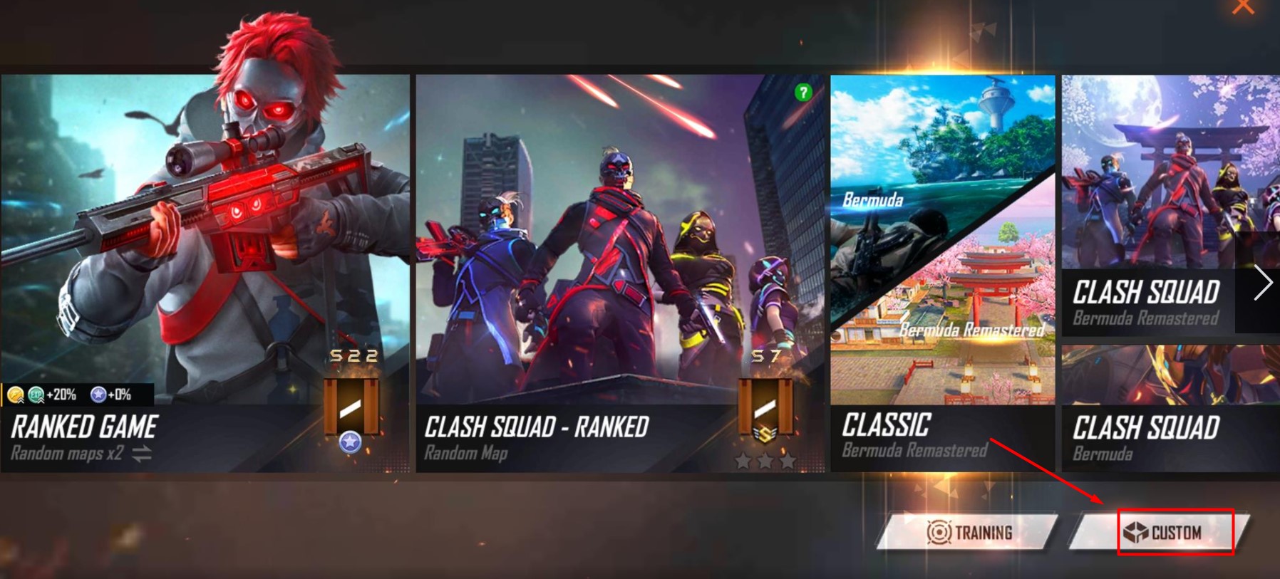 Free Fire V Badge Custom Room Name