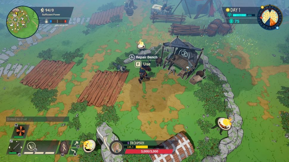 Tribes of Midgard Repair Bench Location