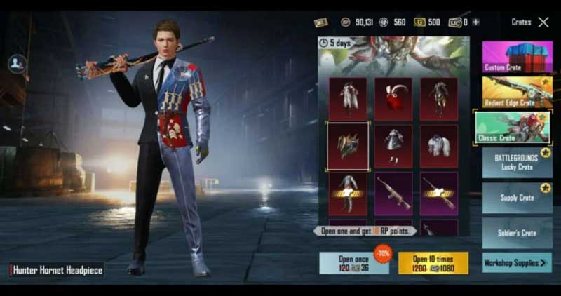 bgmi mythic outfits modern lord