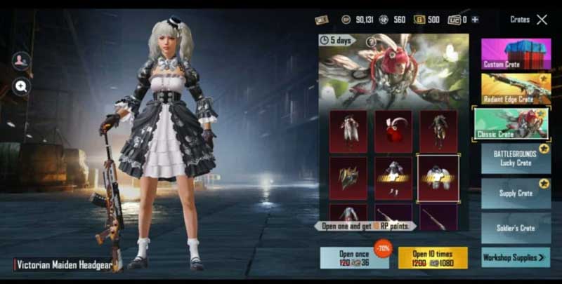 bgmi mythic outfits victorian