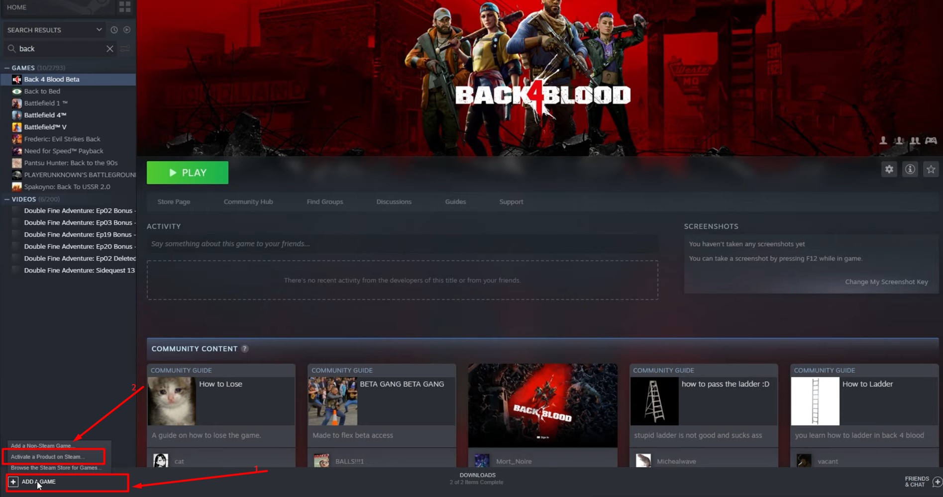 Back 4 Blood CD Key Steam