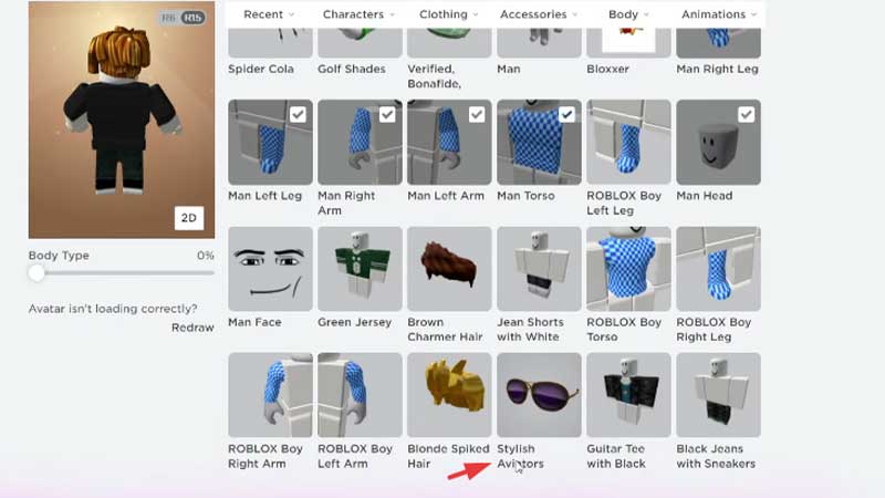 Error While Updating Worn Items on Roblox Guide
