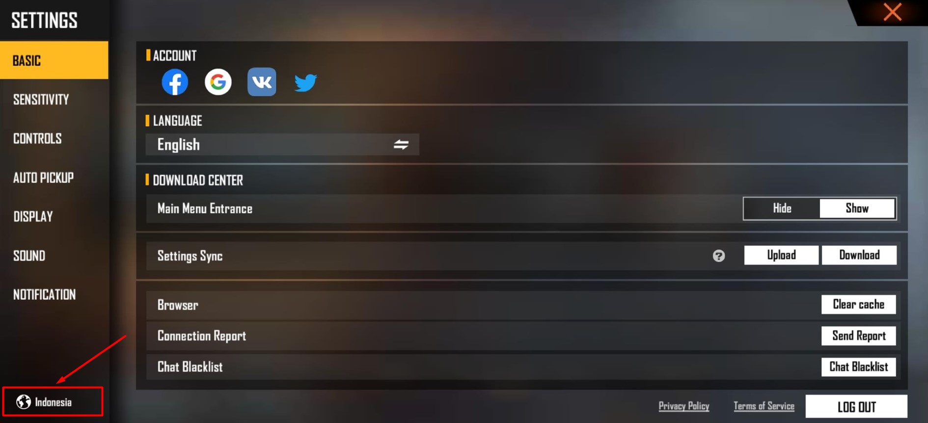 Free Fire Server Change Guide
