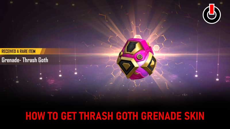 Free Fire Thrash Goth Grenade Skin